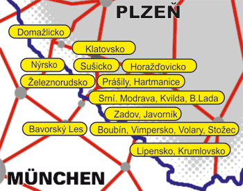 �umava - mapa